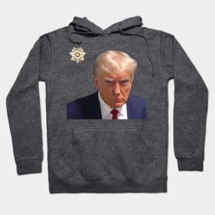 TRUMP MUGSHOT (Transparent Background) Hoodie